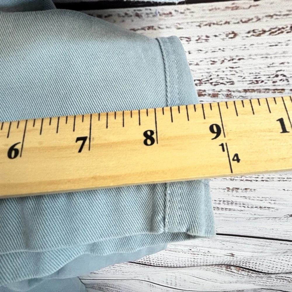 Vintage 90s Chambray Utility Jumpsuit L Cinched Waist Workwear Minimalist Button